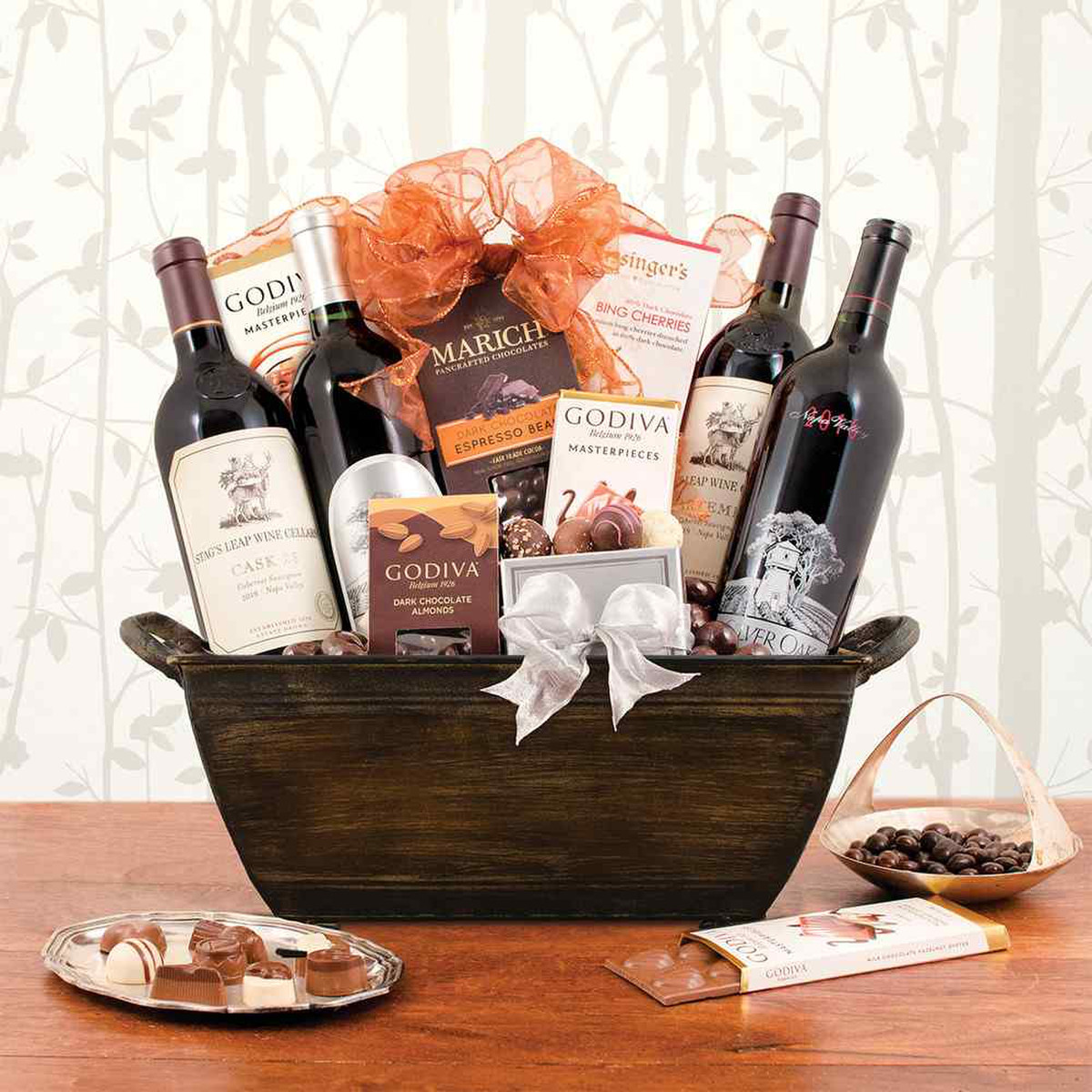 Stags Leap and Silver Oak Cabernet Quartet Wine Gift Basket